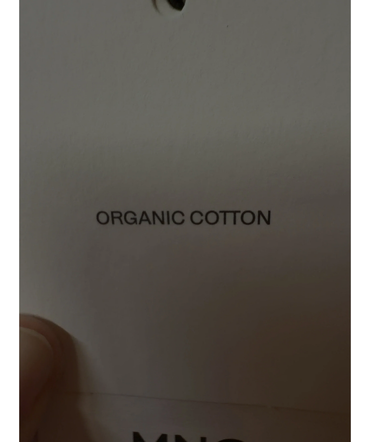 MNG White Colour, size UK M — label