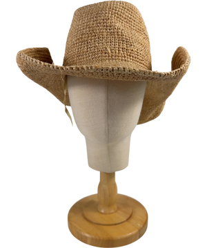 Abbott Lyon Natural Raffia Cowboy Hat One Size