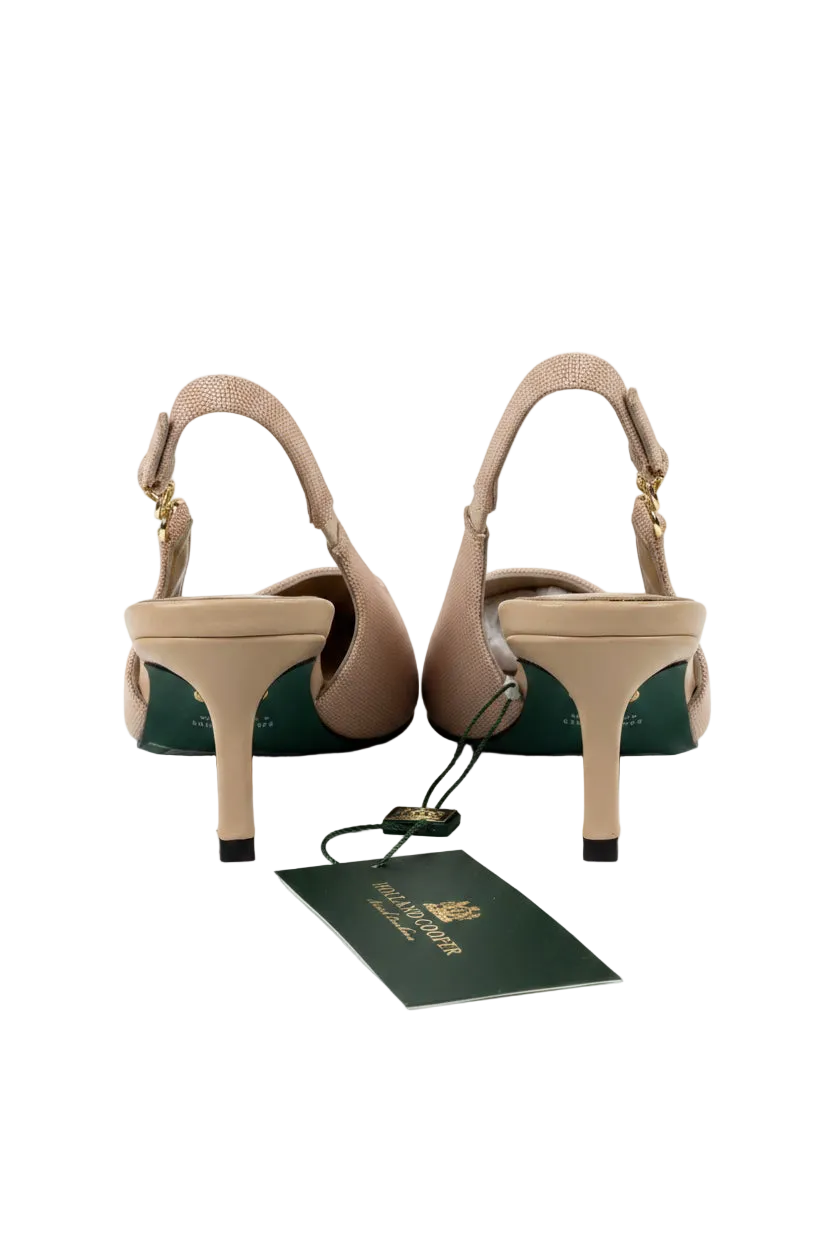 HOLLAND COOPER Nude Regency Kitten Heel Nude, size UK 6 EU 39 👠 — back