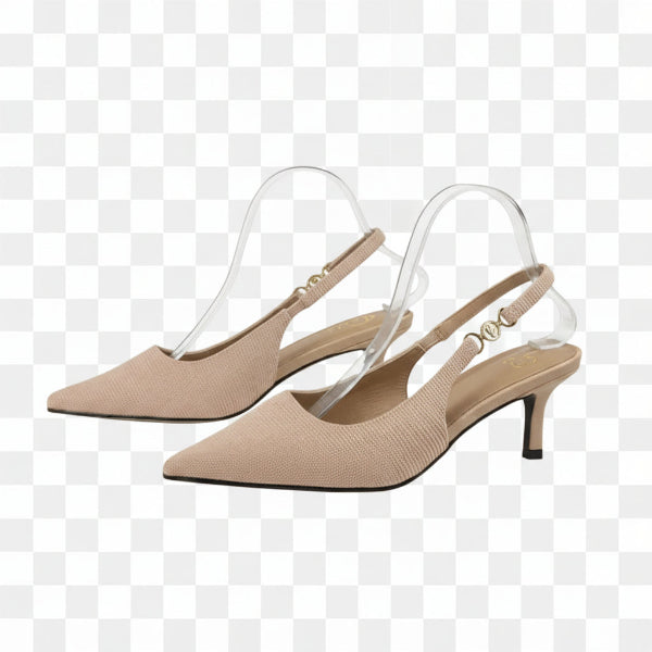 HOLLAND COOPER Nude Regency Kitten Heel Nude, size UK 6 EU 39 👠 — label