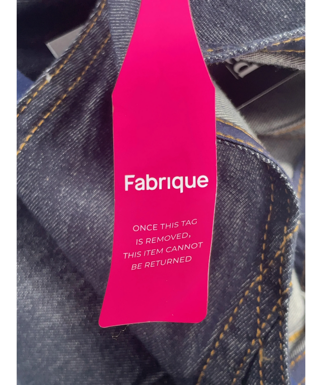 Fabrique Blue x Rebekka Bach Sadie Lightweight Washed Sleeveless A-line Dress Indigo Denim, size UK S — detail