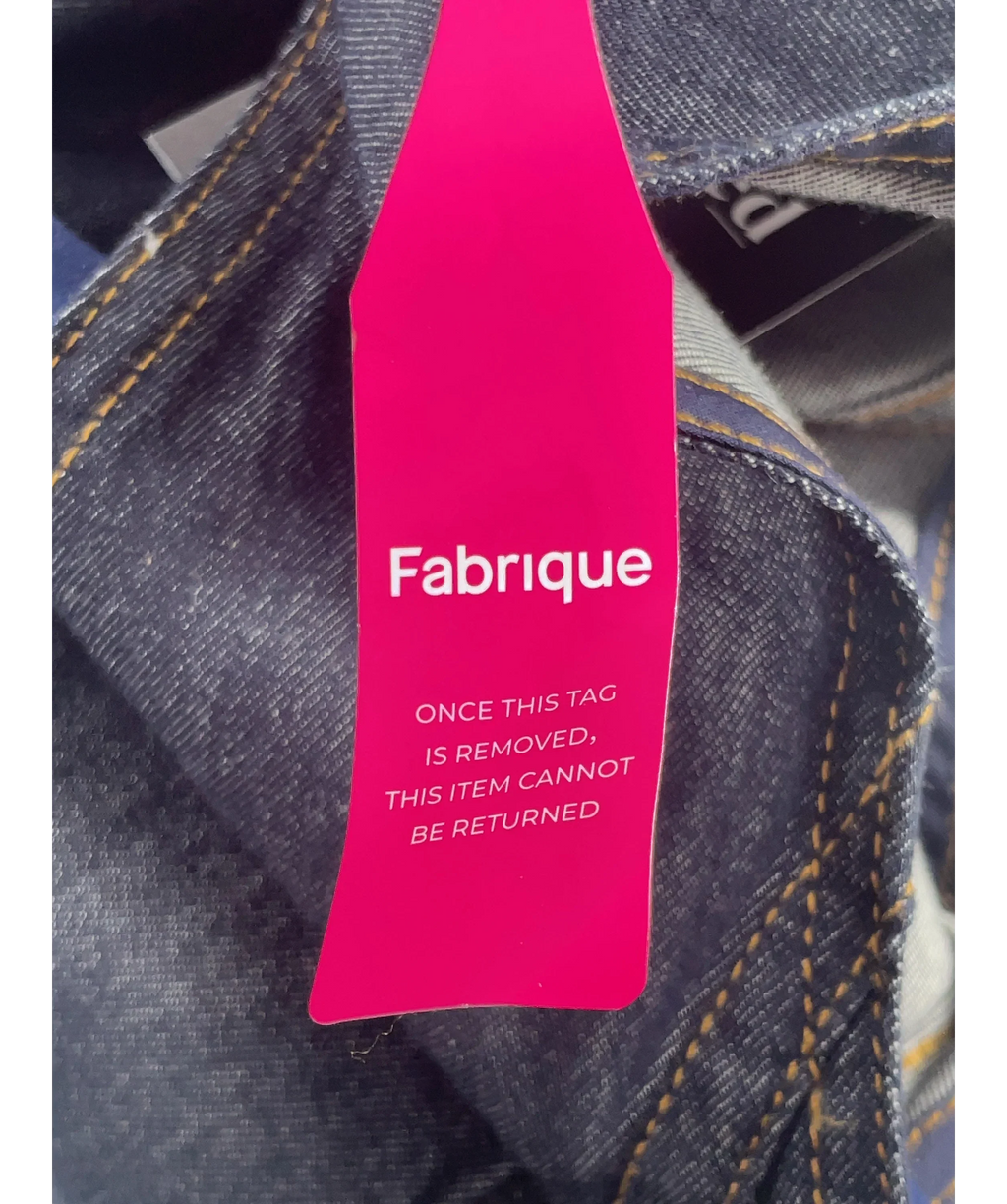 Fabrique Blue x Rebekka Bach Sadie Lightweight Washed Sleeveless A-line Dress Indigo Denim, size UK S — detail