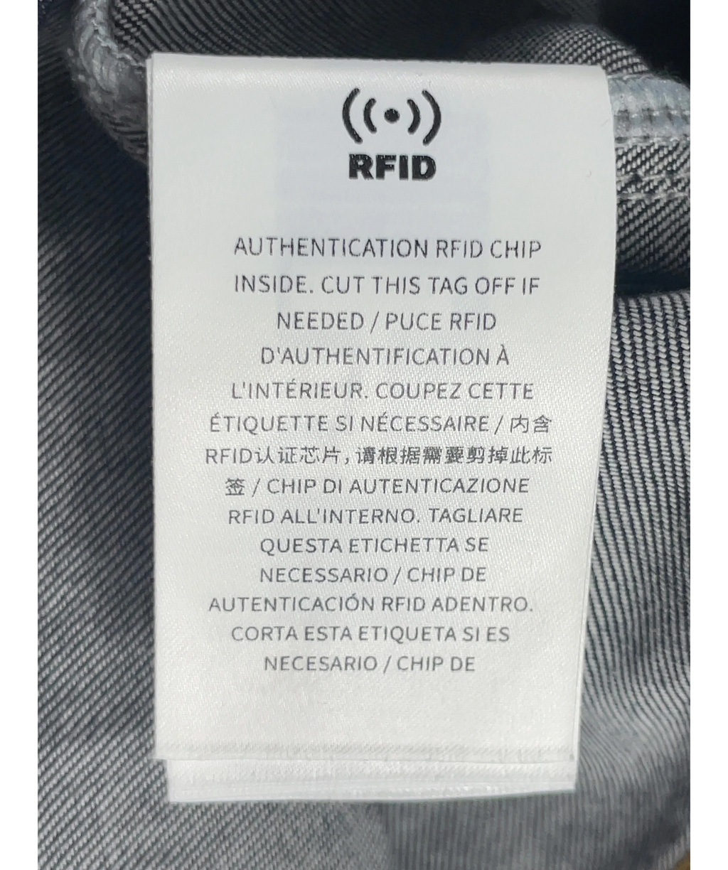 Fabrique Blue x Rebekka Bach Sadie Lightweight Washed Sleeveless A-line Dress Indigo Denim, size UK S — label