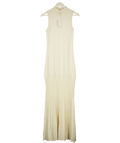 PRETTY LAVISH Cream Zena Grown Neck Drop Hem Maxi Dress Cream, size UK S — front