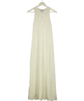 PRETTY LAVISH Cream Cleo Rustic Knit Midaxi Dress Cream, size UK XS — front