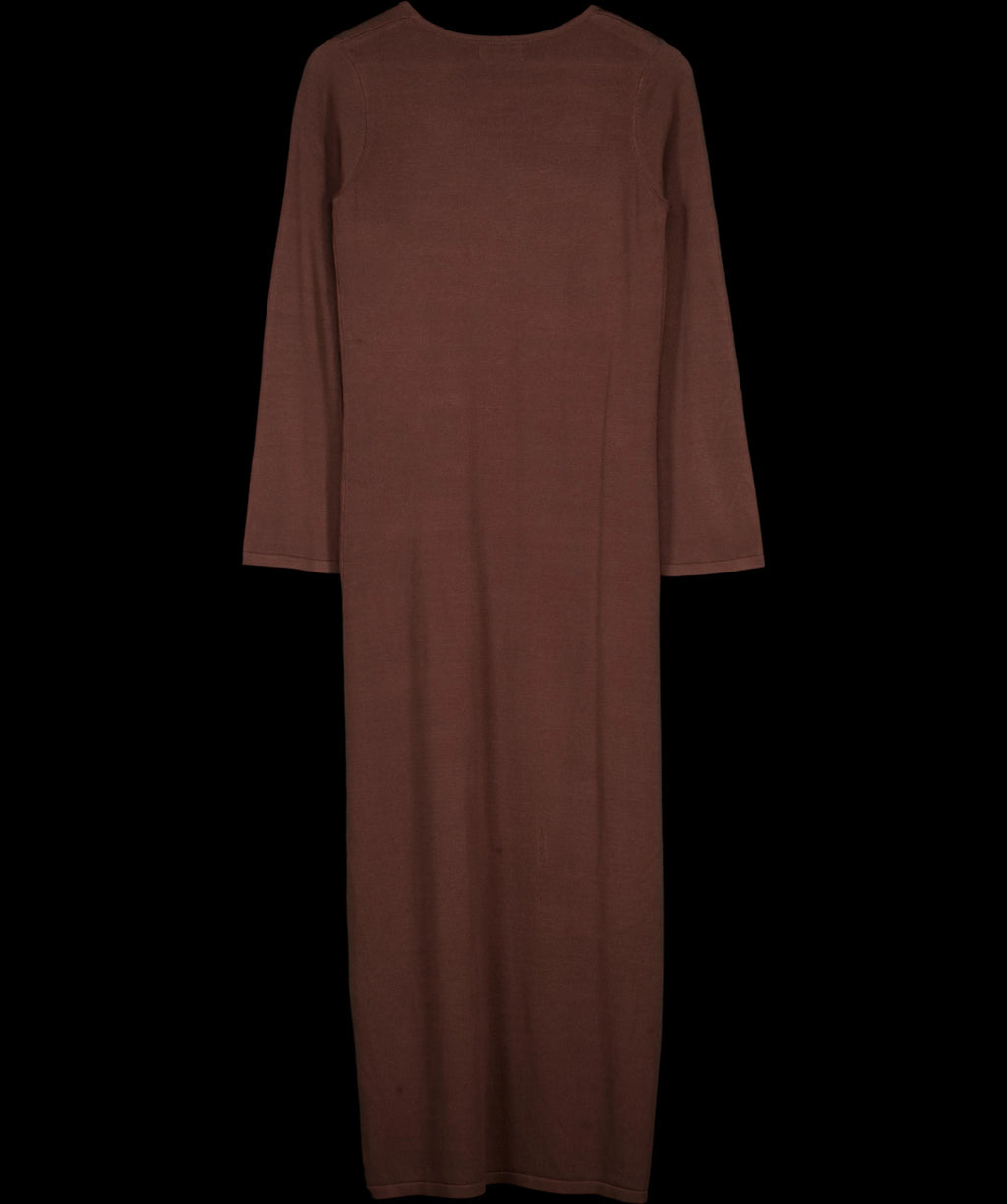 PRETTY LAVISH Brown Maelle Maxi Knit Cardigan Chocolate Brown, size UK S — label