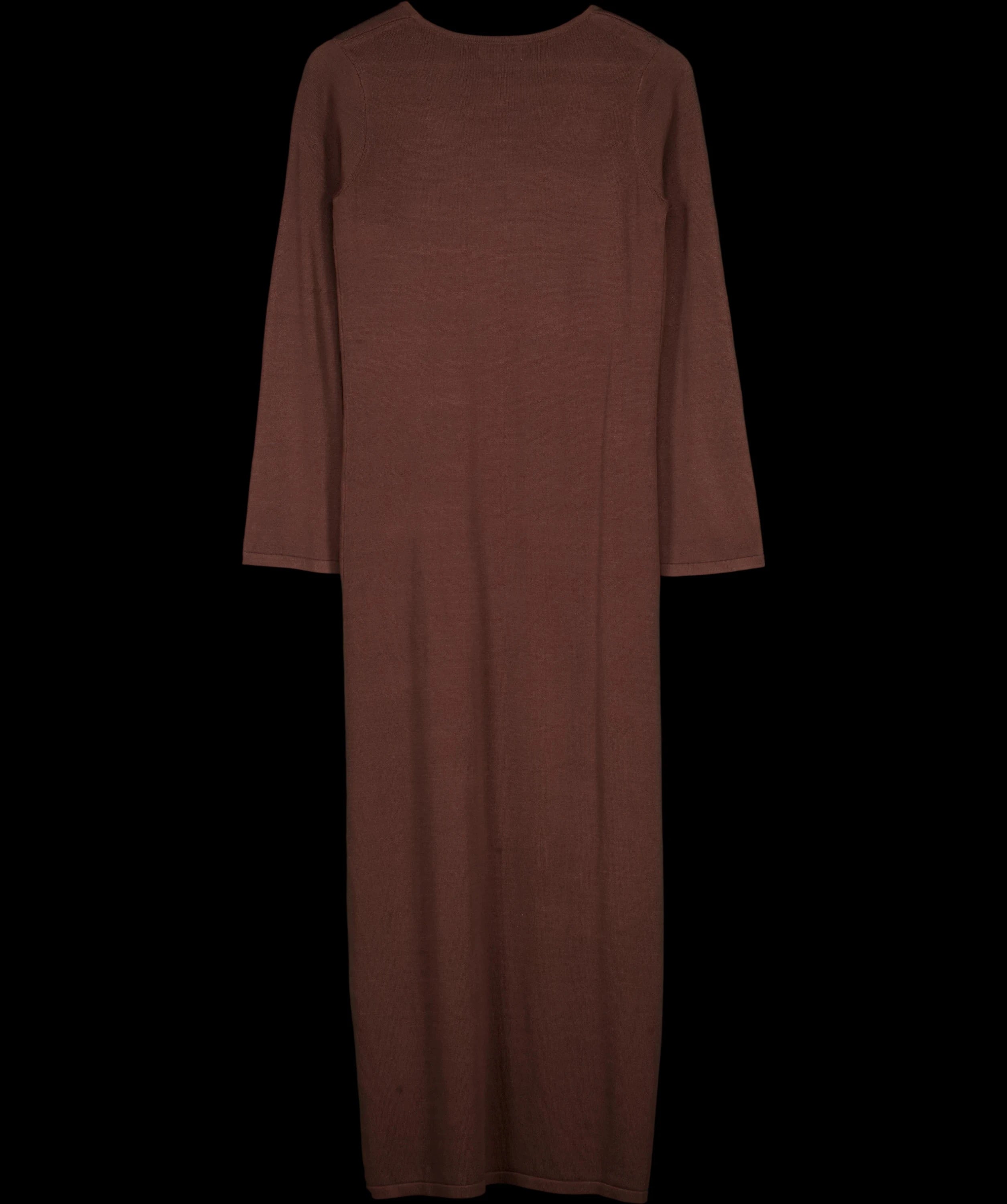 PRETTY LAVISH Brown Maelle Maxi Knit Cardigan Chocolate Brown, size UK S — label