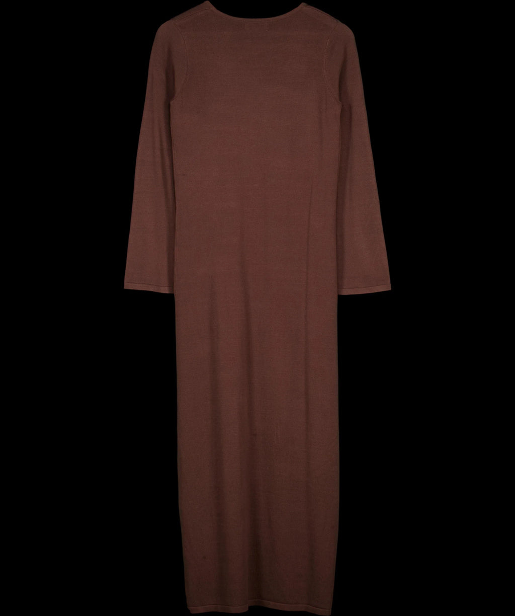 PRETTY LAVISH Brown Maelle Maxi Knit Cardigan Chocolate Brown, size UK S — label