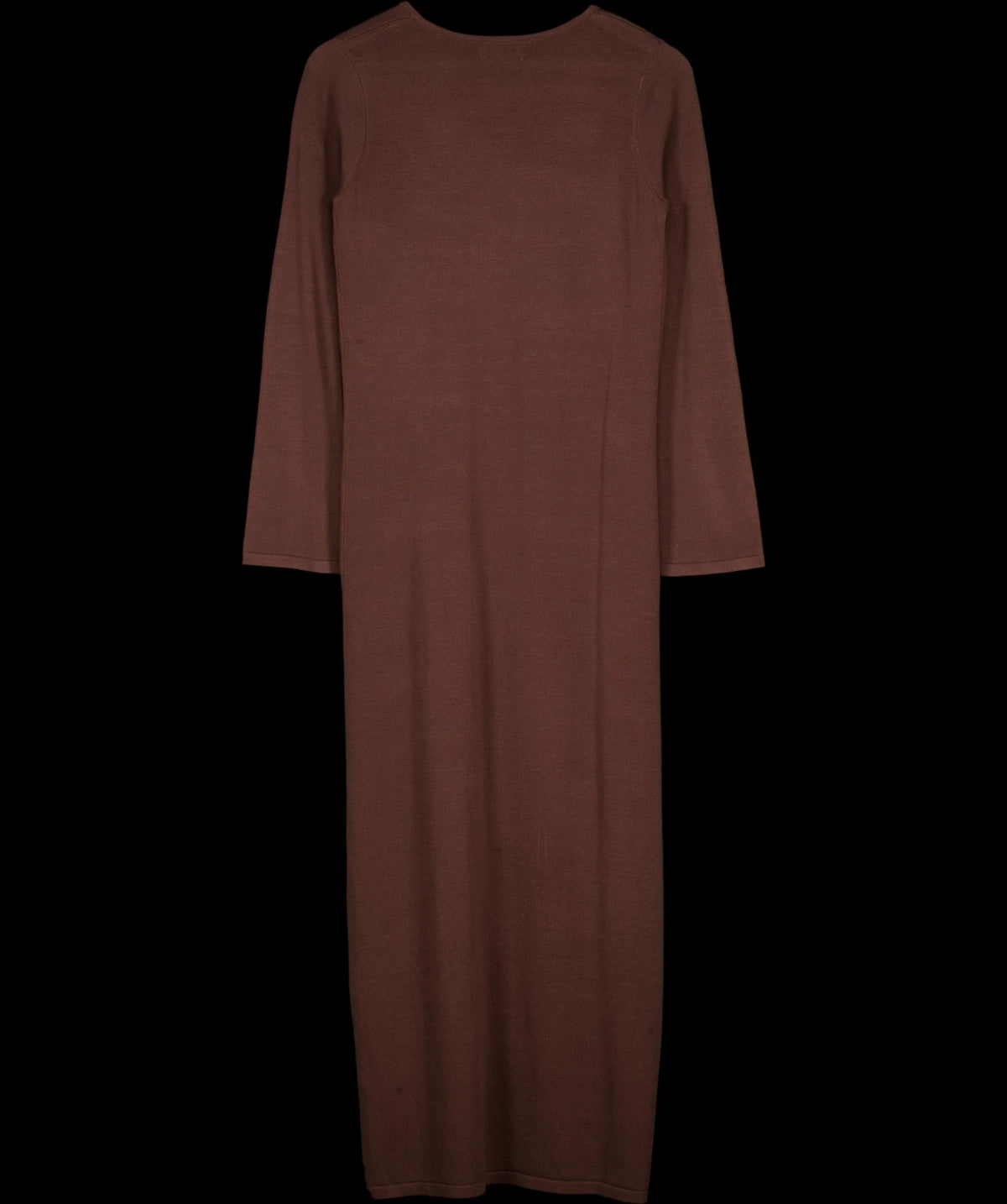 PRETTY LAVISH Brown Maelle Maxi Knit Cardigan Chocolate Brown, size UK S — label