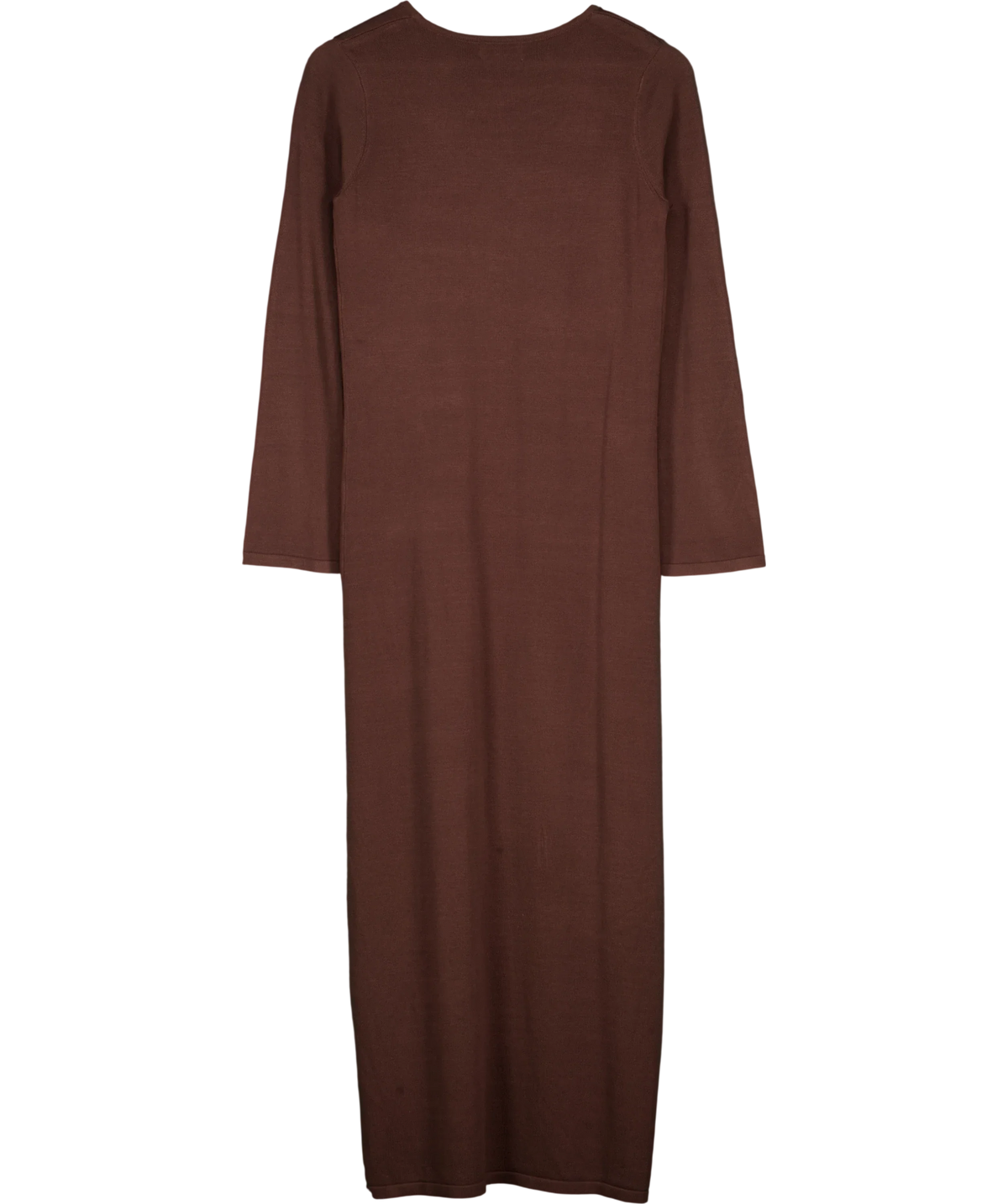 PRETTY LAVISH Brown Maelle Maxi Knit Cardigan Chocolate Brown, size UK S — back