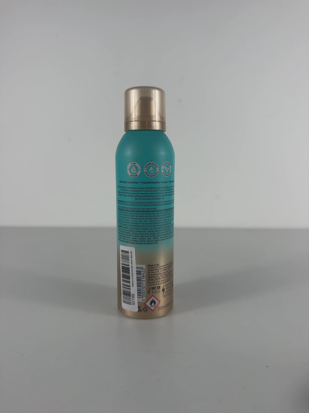 Sanctuary Sanctuary Spa Aqua Serenity Mousse-to-Oil Body Moisturiser, size 200ml — back