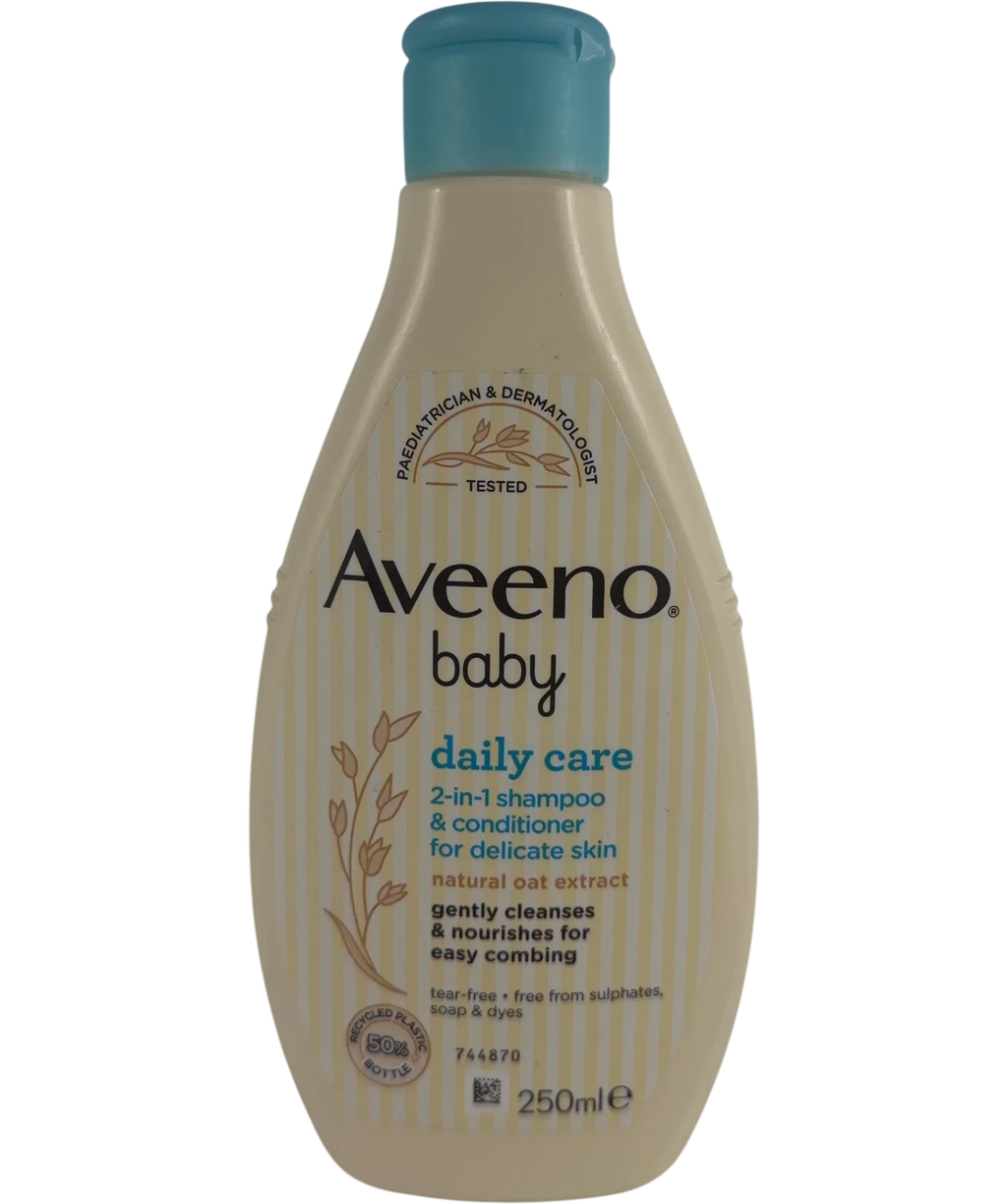 Aveeno Aveeno Baby Daily Care 2-in-1 Shampoo & Conditioner, size 250ml — front