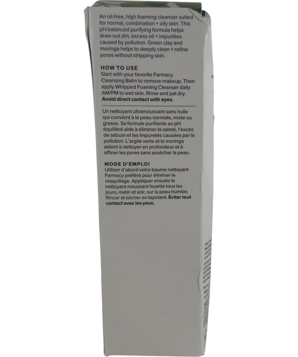 farmacy Farmacy Green Clean Whipped Foaming Cleanser, size 150ml — back