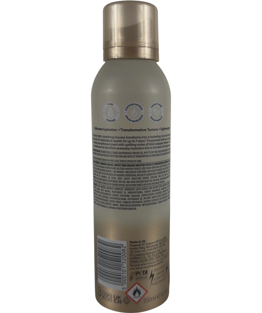 Sanctuary Sanctuary Spa Golden Sandalwood Mousse-to-Oil Body Moisturiser, size 200ml — back