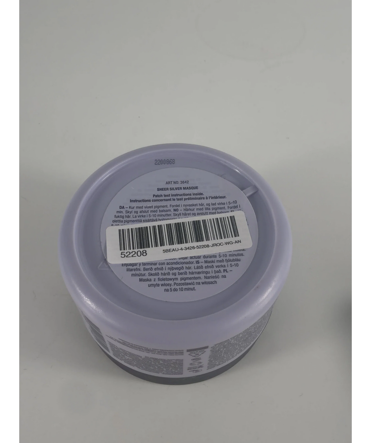 Maria Nila Sheer Silver Hair Masque 250ml — Batch number or expiry date