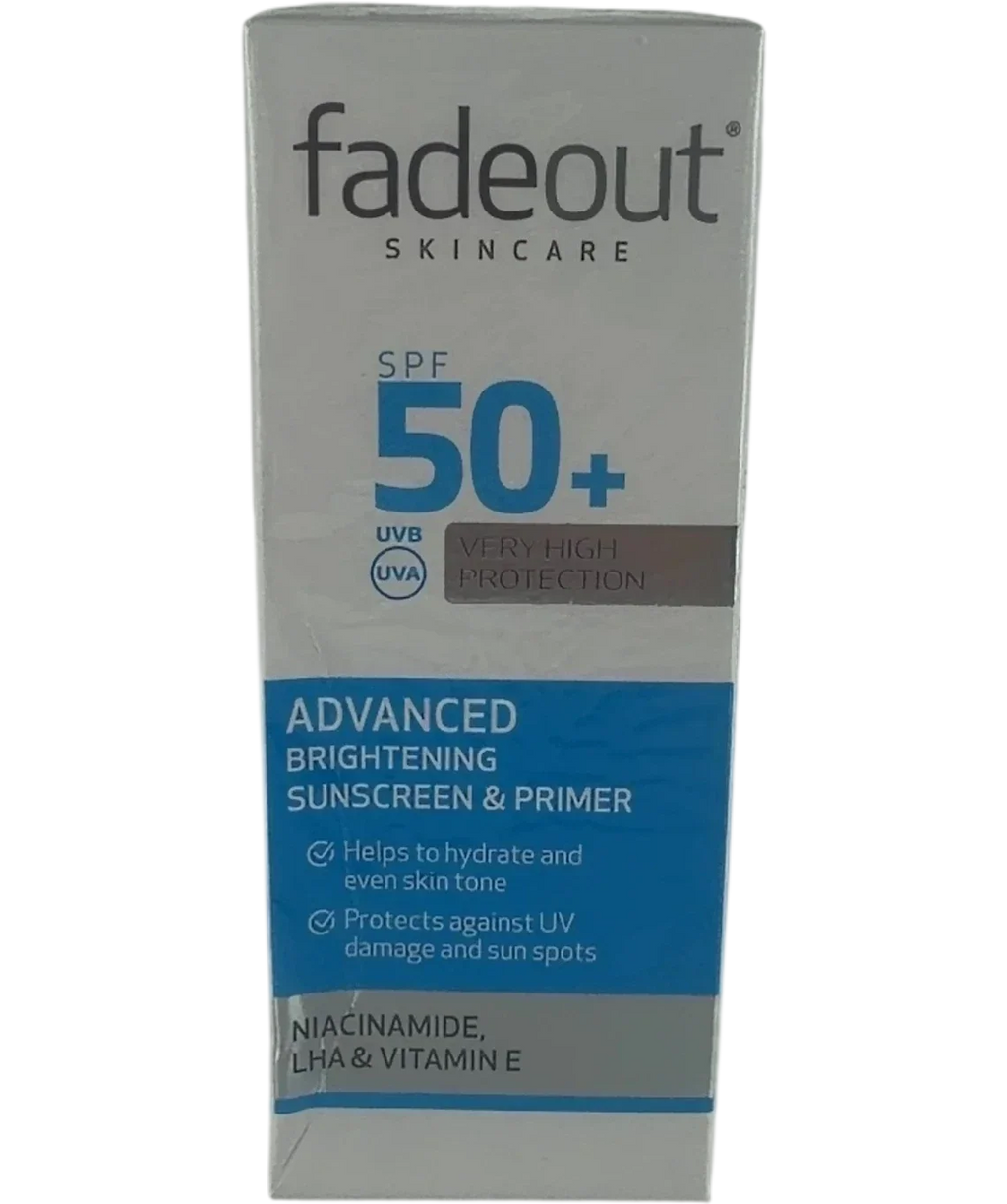 FADEOUT Fade Out Advanced Brightening Sunscreen & Primer SPF50, size 50ml — front