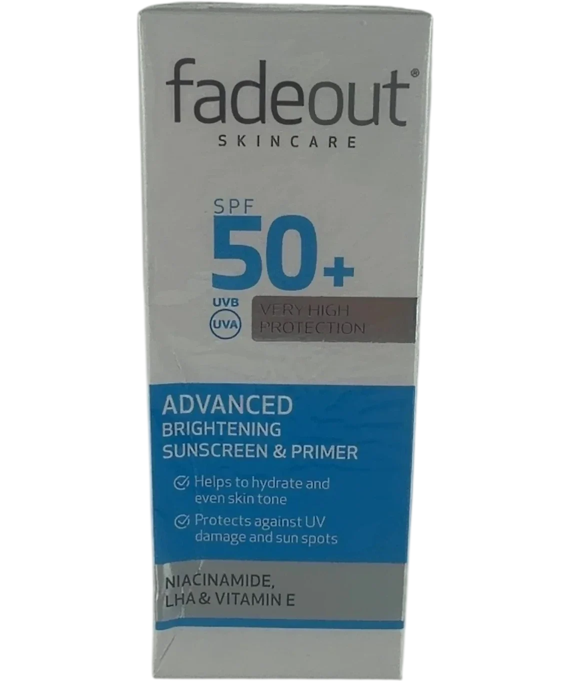 FADEOUT Fade Out Advanced Brightening Sunscreen & Primer SPF50, size 50ml — front