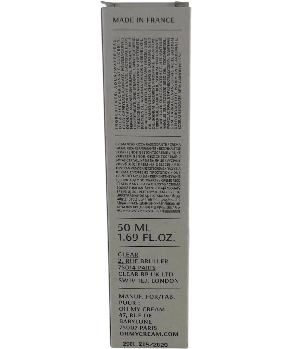oh my cream Oh My Cream Skincare Firming Rich Cream, size 50ml — back