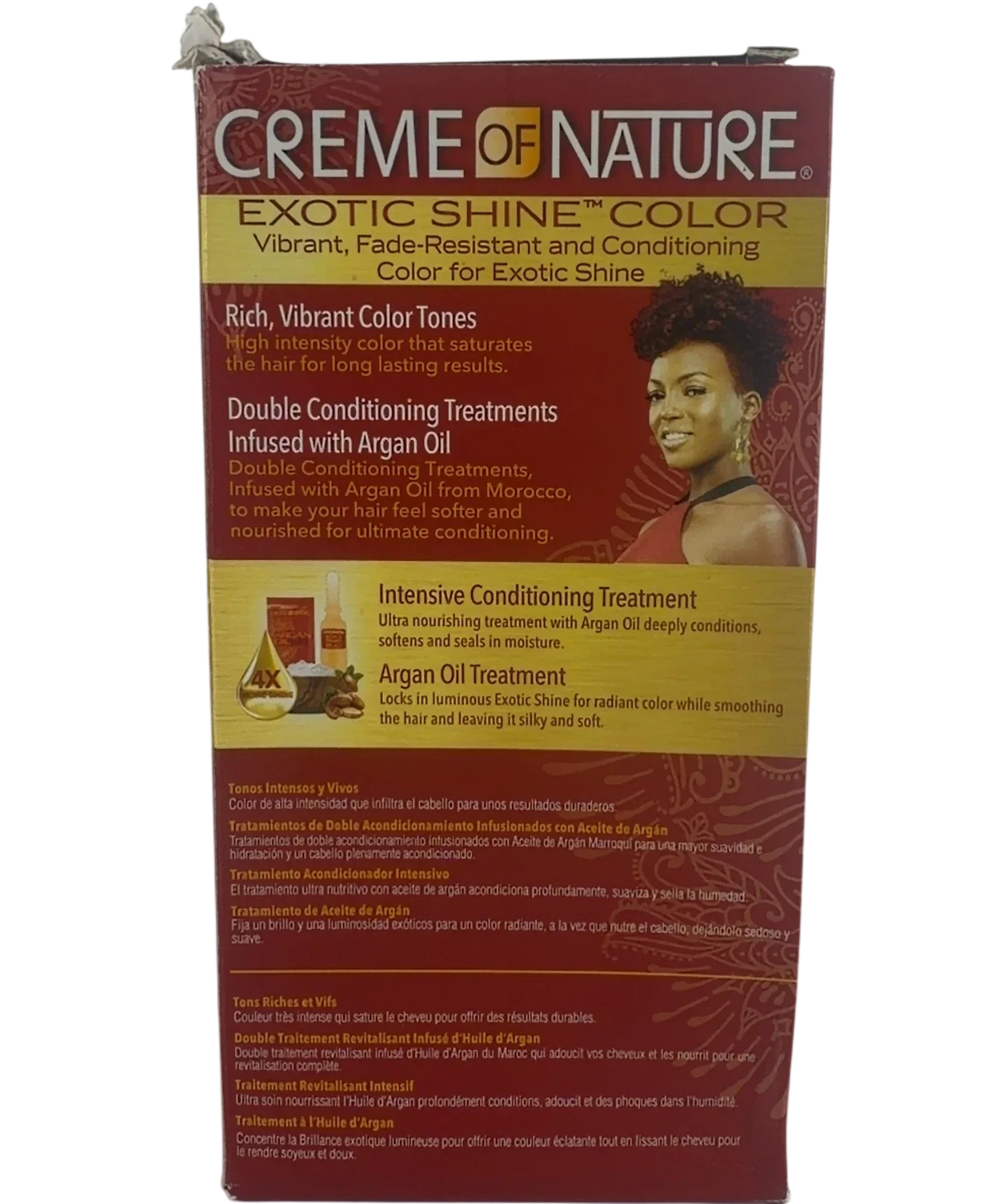cream of natute 6.2 burgundy blaze Creme of Nature Exotic Shine Color 6.2 Burgundy Blaze 1 Application — back