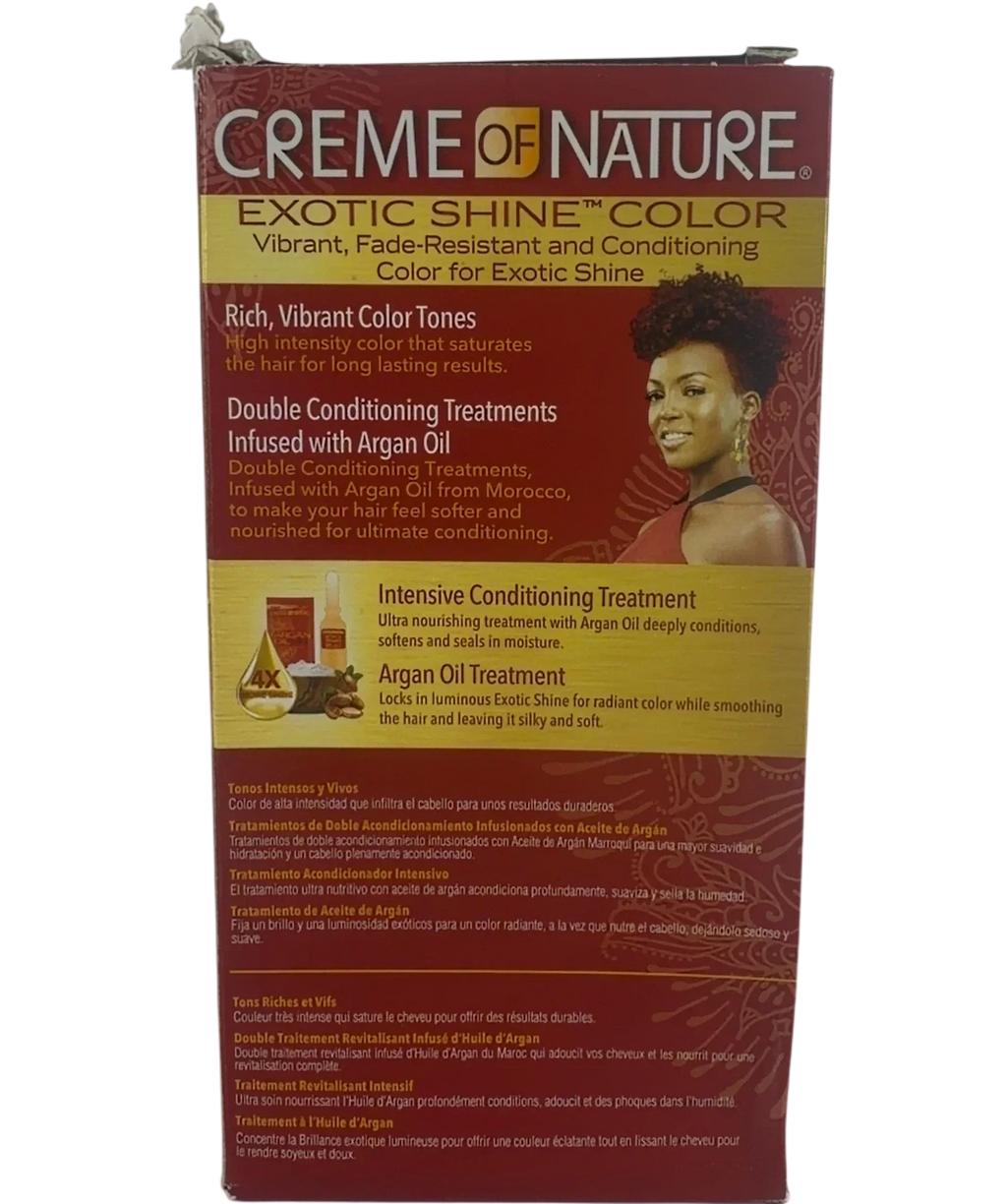cream of natute 6.2 burgundy blaze Creme of Nature Exotic Shine Color 6.2 Burgundy Blaze 1 Application — back