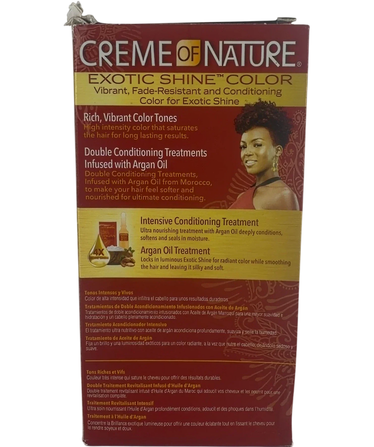 cream of natute 6.2 burgundy blaze Creme of Nature Exotic Shine Color 6.2 Burgundy Blaze 1 Application — back