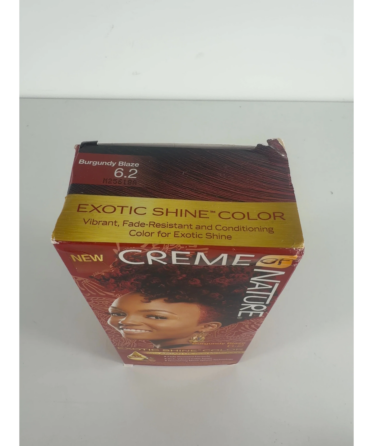 Creme Of Nature Exotic Shine Color 6.2 Burgundy Blaze 1 Application 6.2 Burgundy Blaze One size — Batch number or expiry date