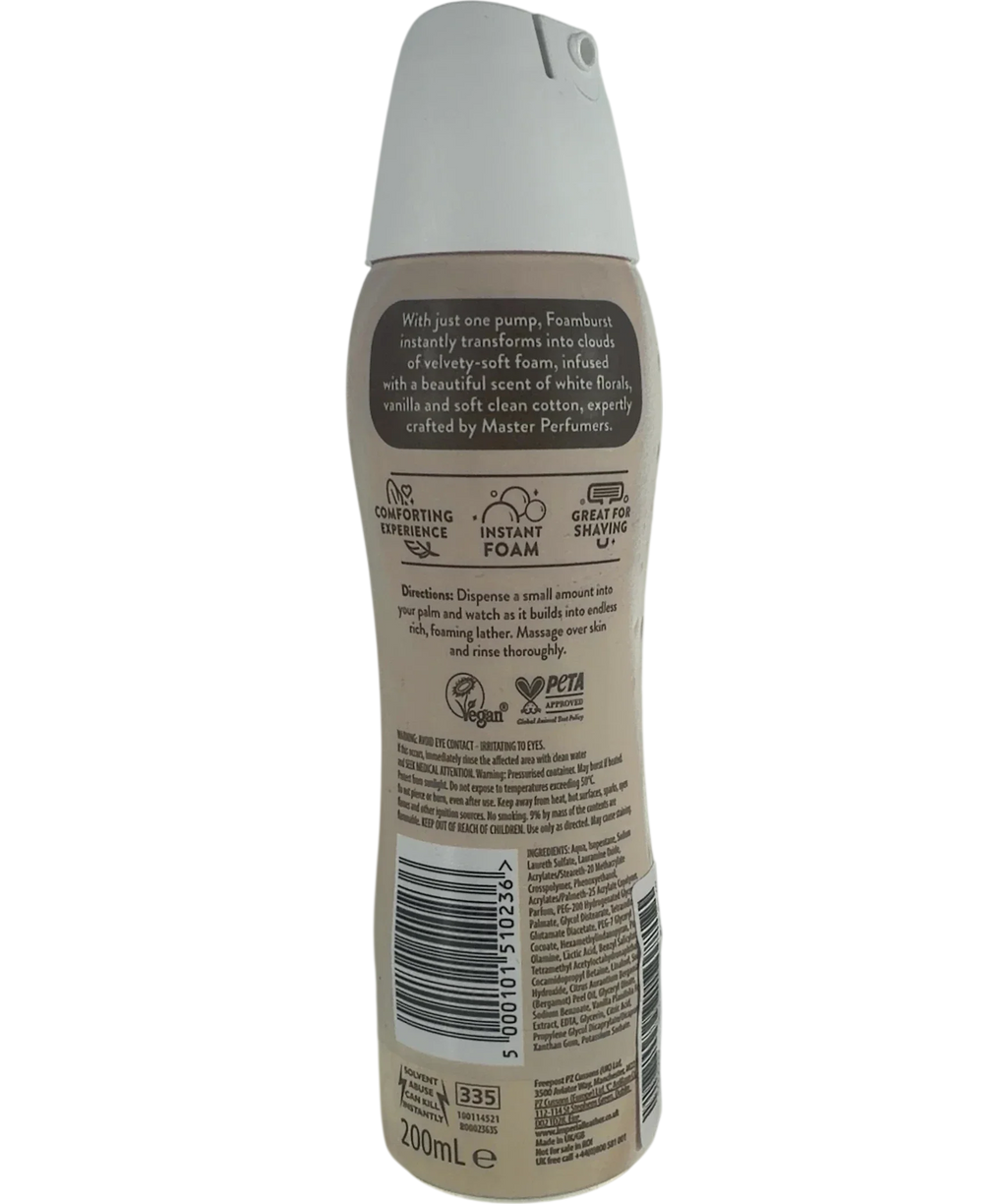 imperial leather Imperial Leather Foamburst Cotton Flower & Vanilla Body Wash, size 200ml — back