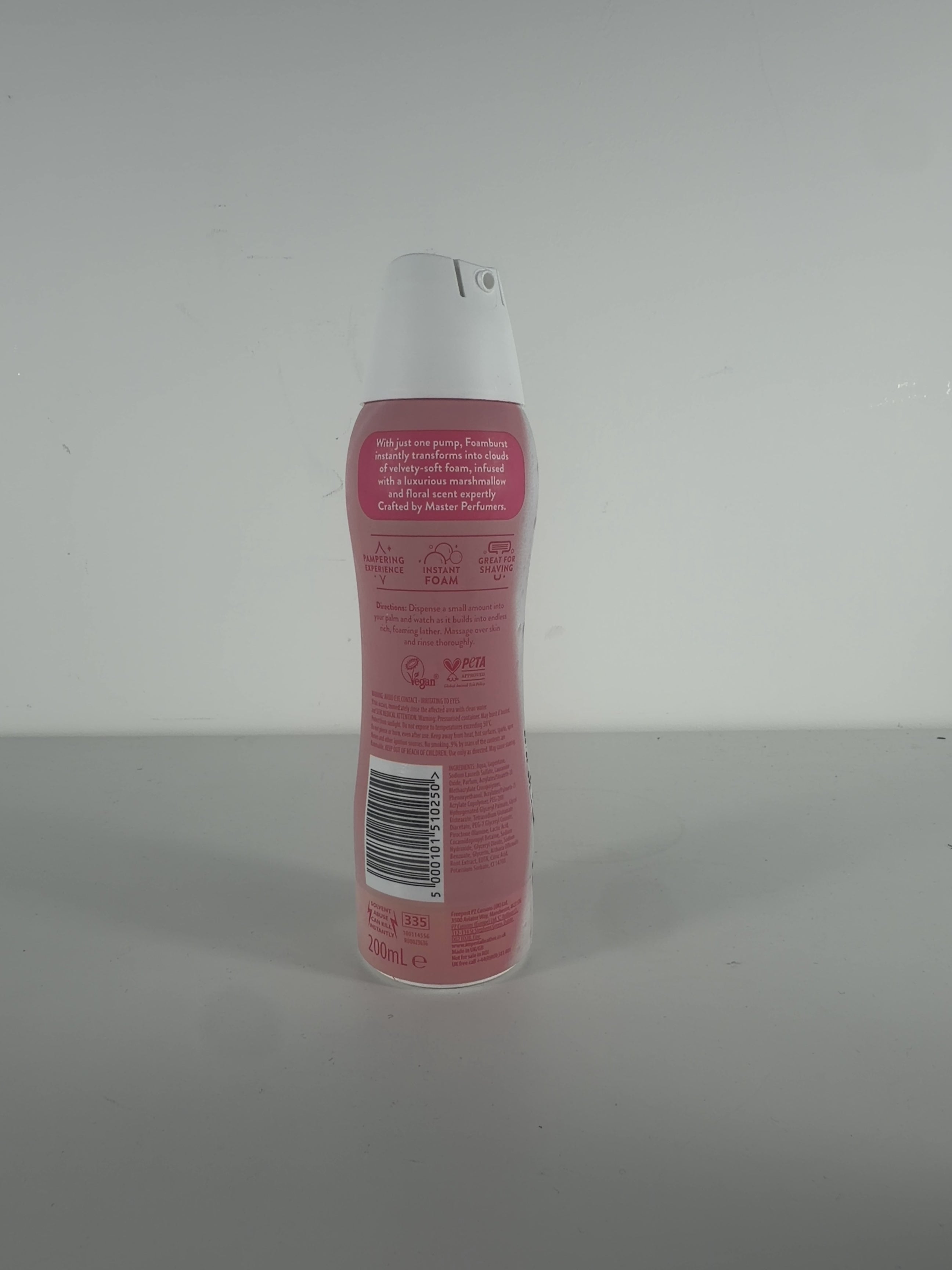 imperial leather imperial Leather Foamburst Mallow & Rose Milk Body Wash, size 200ml — back