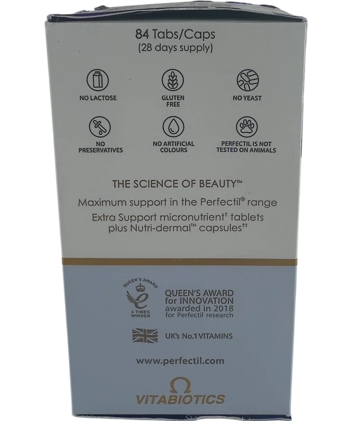 perfectil Max Maximum Support 84 Tablets and Capsules — back