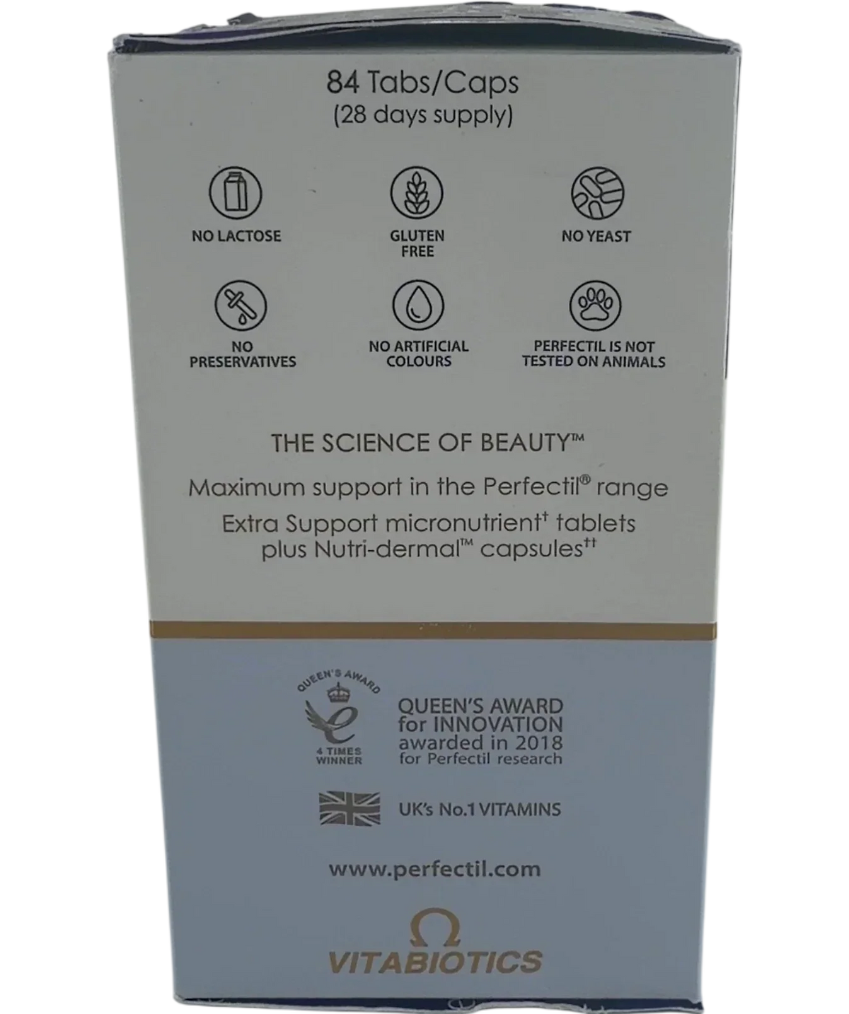 perfectil Max Maximum Support 84 Tablets and Capsules — back