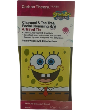 Carbon Theory X Spongebob Cleansing Bar & Travel Tin 80g