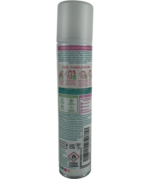 batiste Batiste Fresh Vanilla Dry Shampoo, size 200ml — back