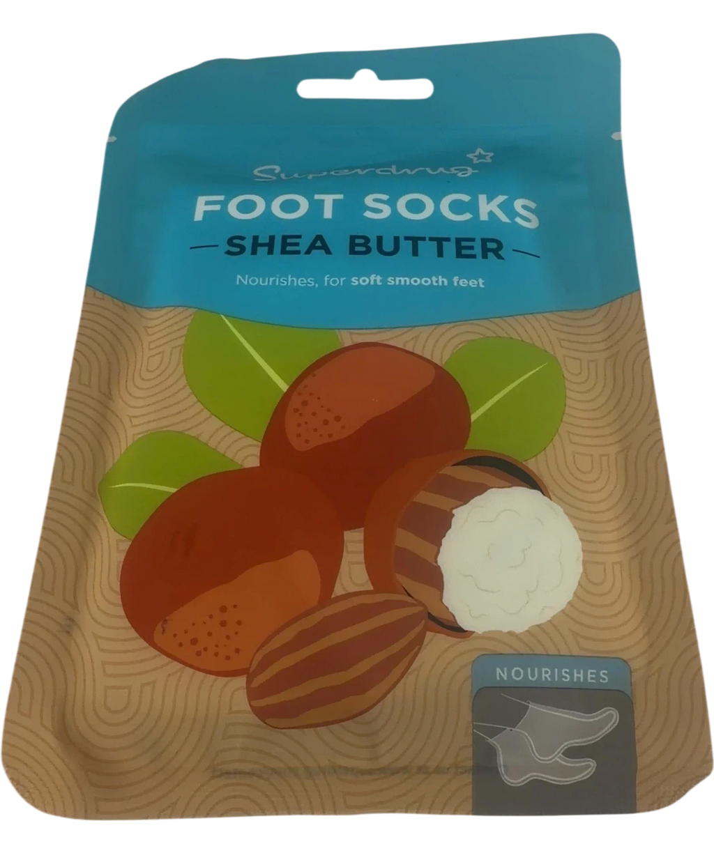 Superdrug Superdrug Shea Butter Moisturising Foot Socks — front