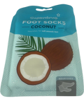 Superdrug Superdrug Coconut Moisturising Foot Socks One Size — front