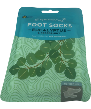 Superdrug Eucalyptus & Peppermint Foot Socks One size
