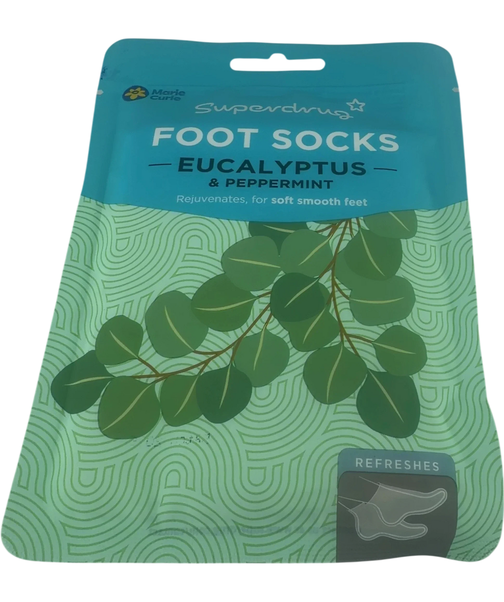 Superdrug Superdrug Eucalyptus & Peppermint Foot Socks — front