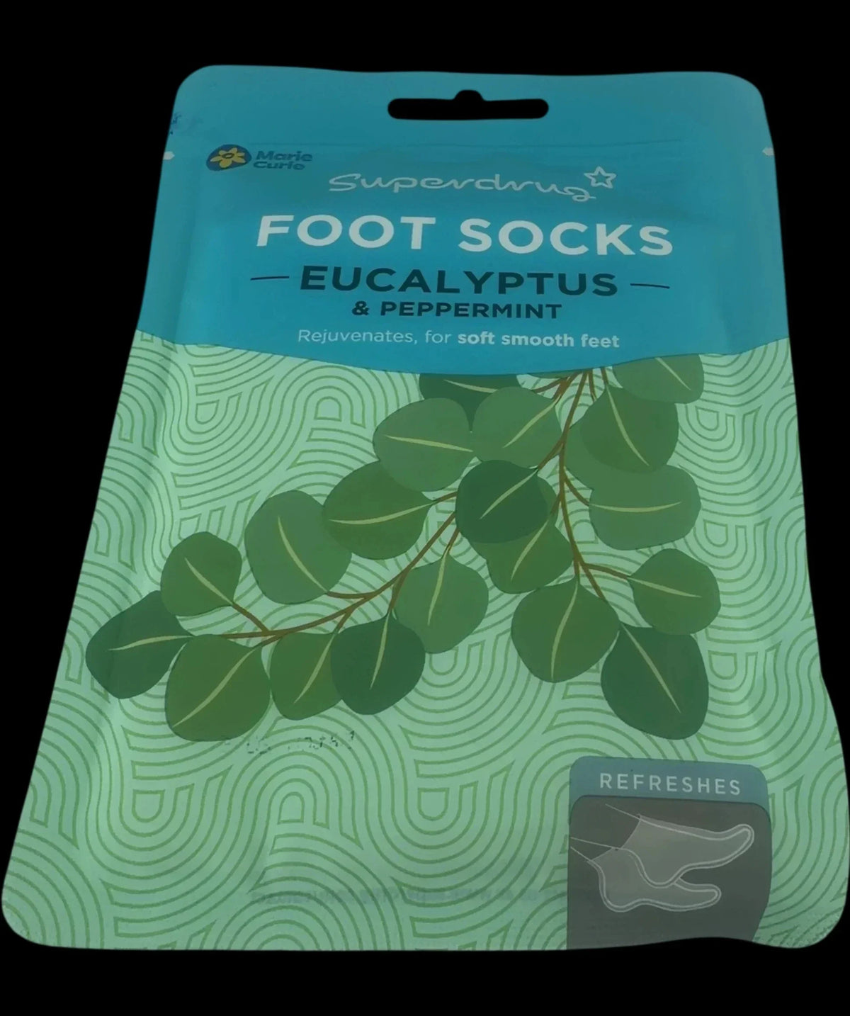 Superdrug Superdrug Eucalyptus & Peppermint Foot Socks — detail