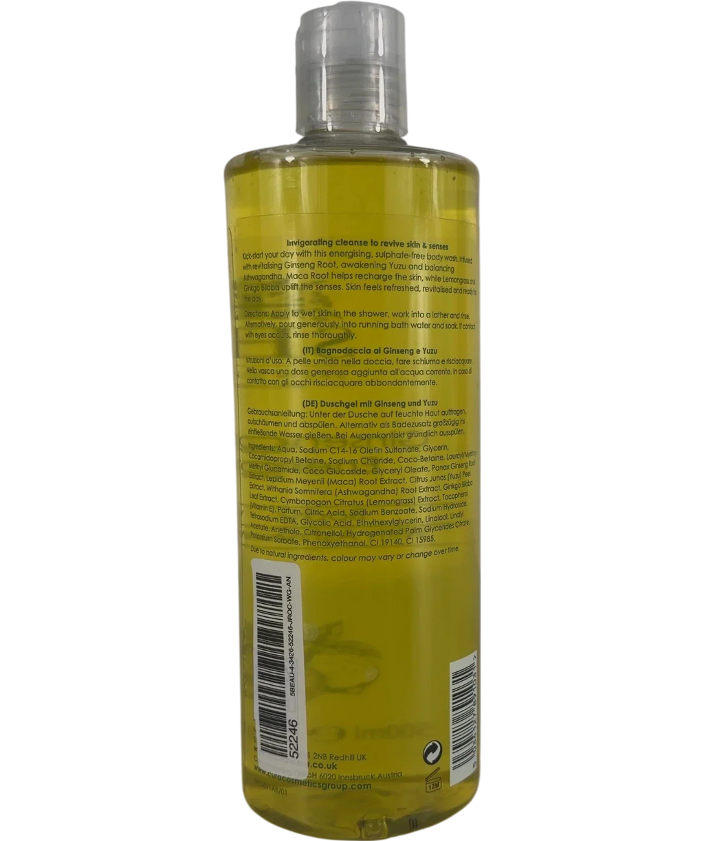 SBC SBC Skincare Ginseng & Yuzu Energising Body Wash, size 500ml — back