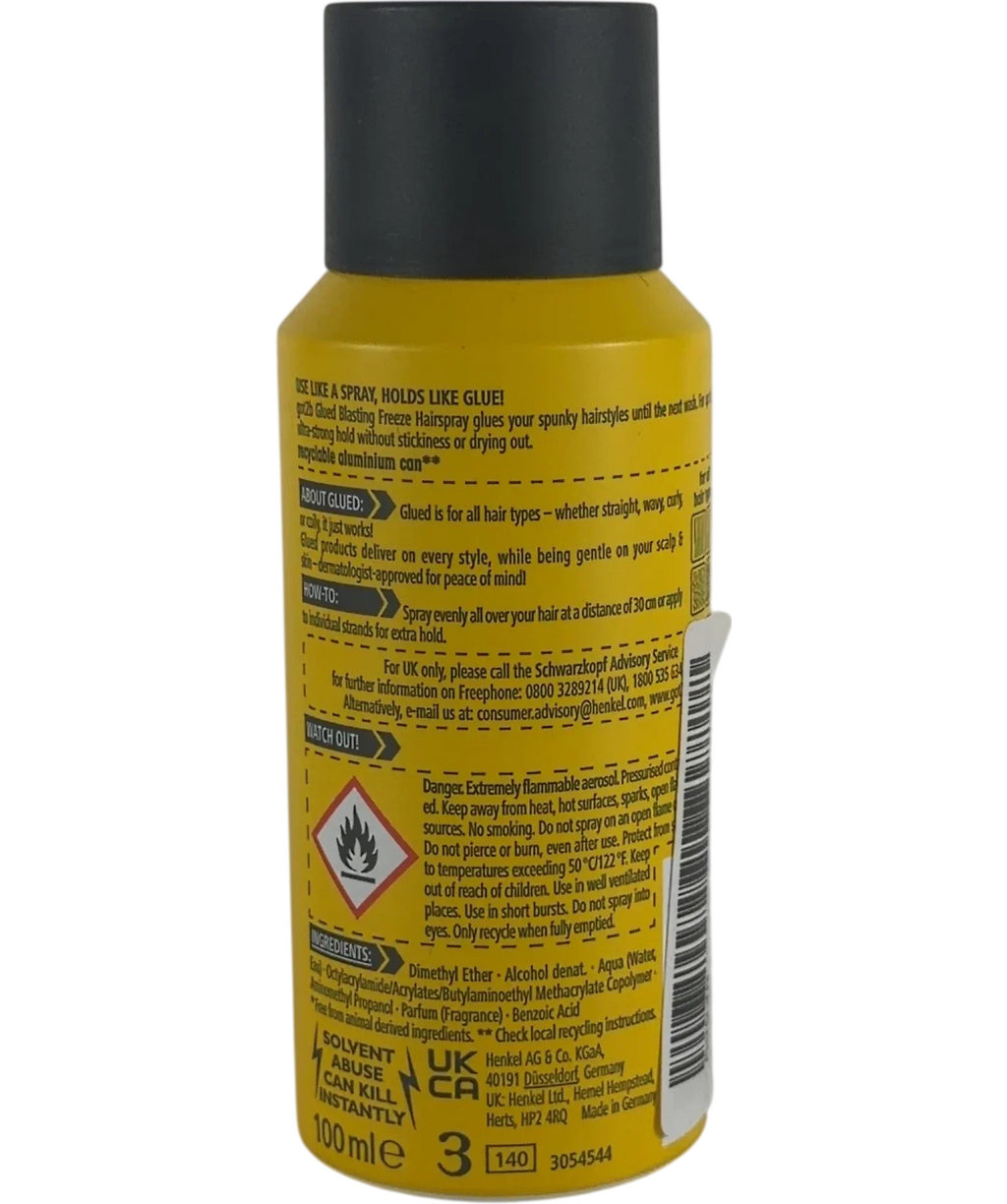 got2b Got2B Glued Blasting Freeze Hairspray Travel Size, size 100ml — back