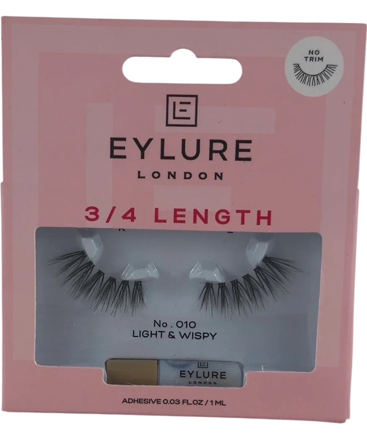 Eylure 3/4 Length No.010 Light & Wispy False Lashes 1 Pair — front