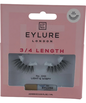 Eylure 3/4 Length No.010 Light & Wispy False Lashes 1 Pair