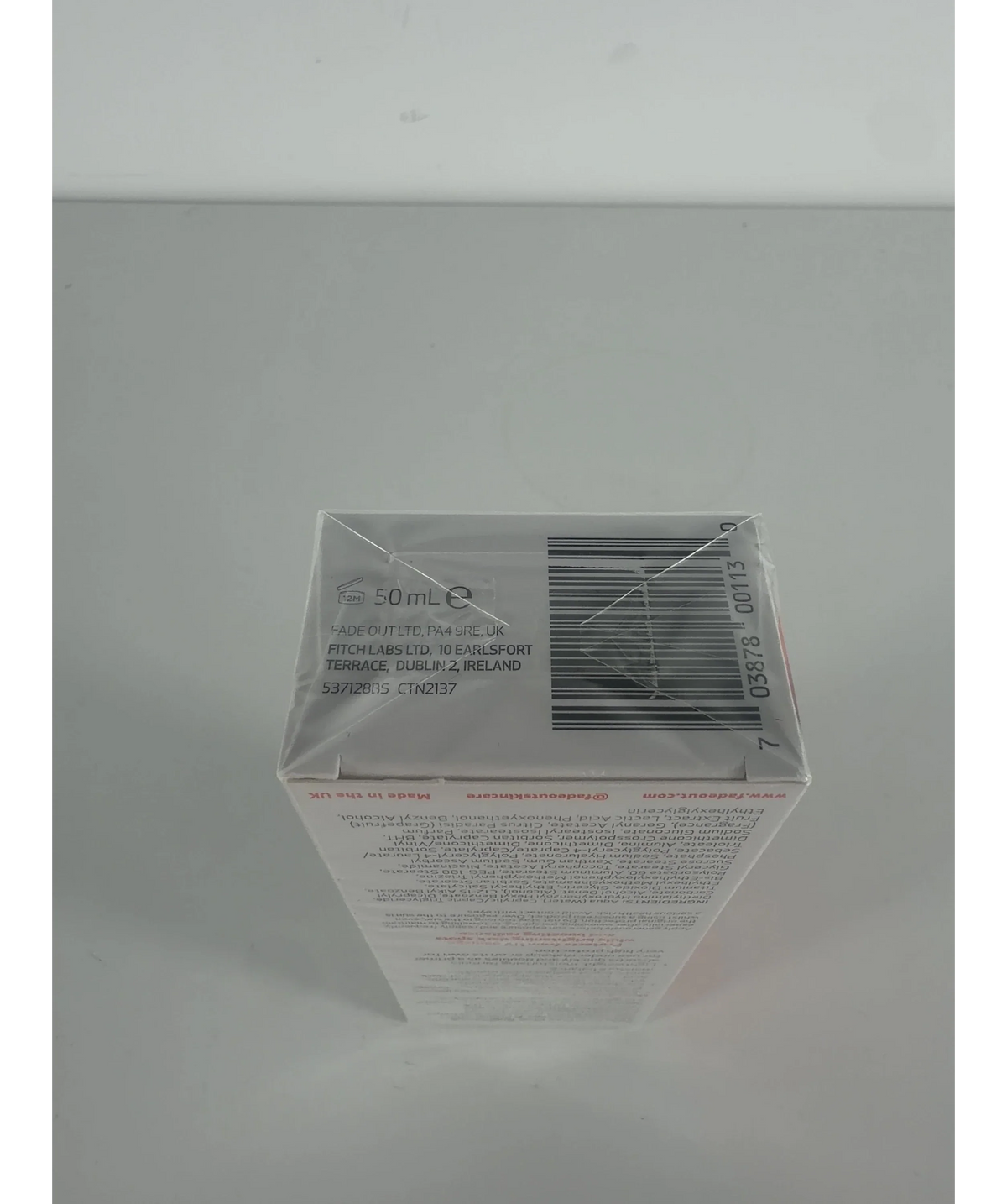 FADEOUT Pure Glow Brightening Sunscreen & Primer Spf50+ 50ml — Batch number or expiry date