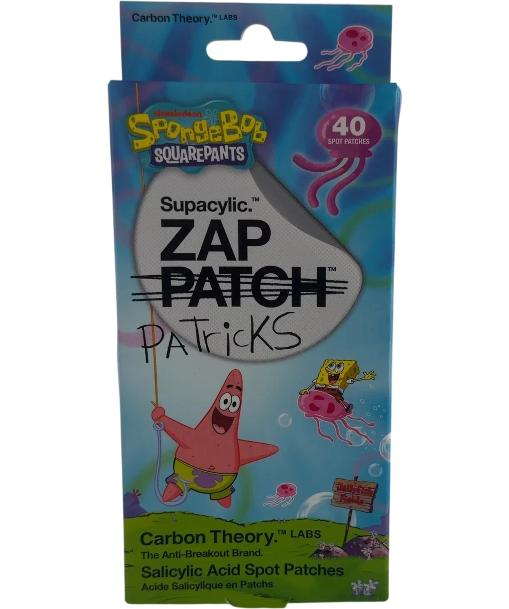 carbon theory Carbon Theory x SpongeBob Supacylic Zap Patch Patricks 40 Patches, size X40 — front