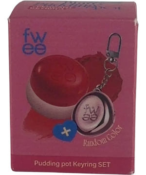 Fwee Lip & Cheek Blurry Pudding Pot Keyring Set Hurt 5g