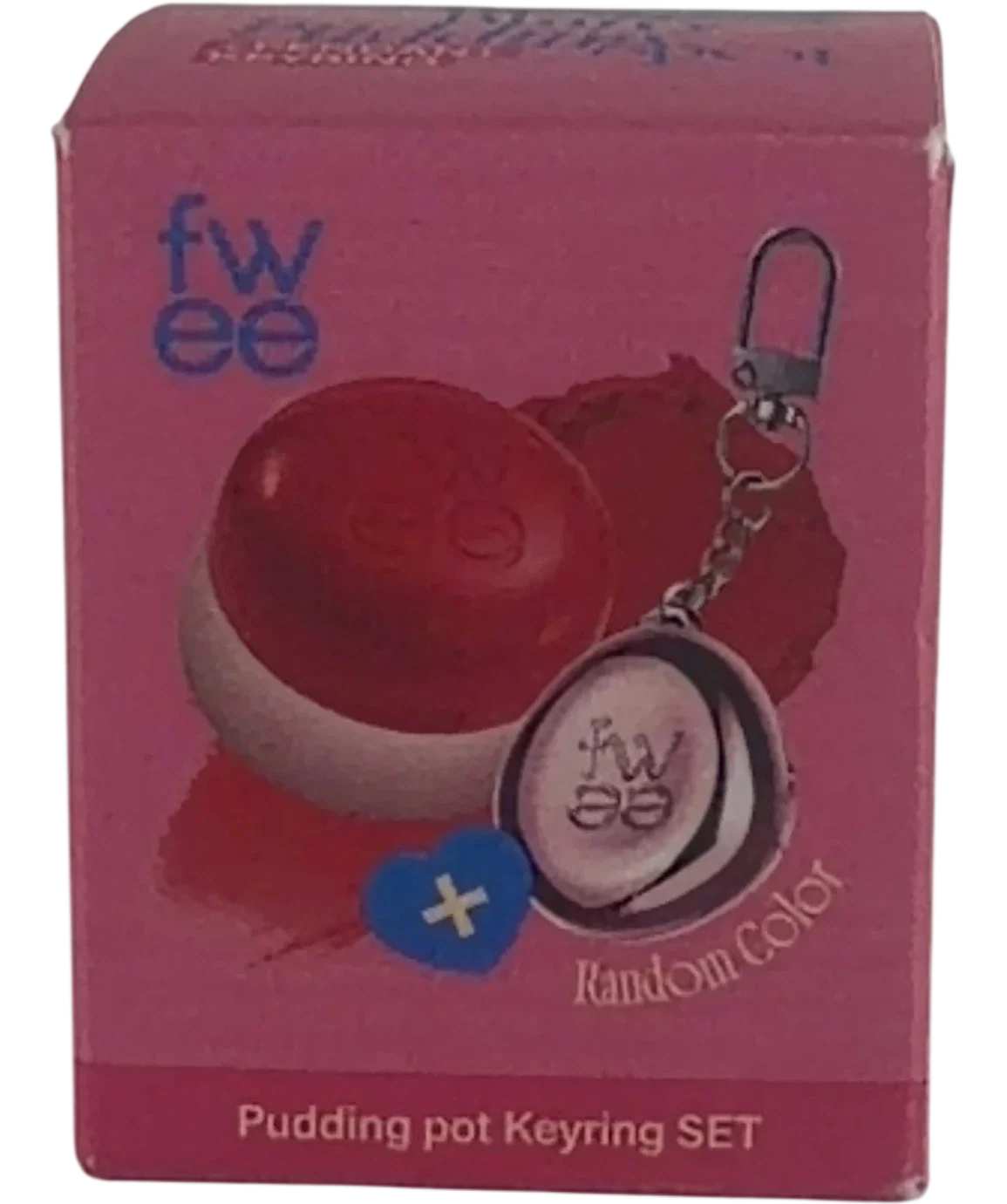fwee HURT QC fwee Lip & Cheek Blurry Pudding Pot Keyring Set, size 5g — front
