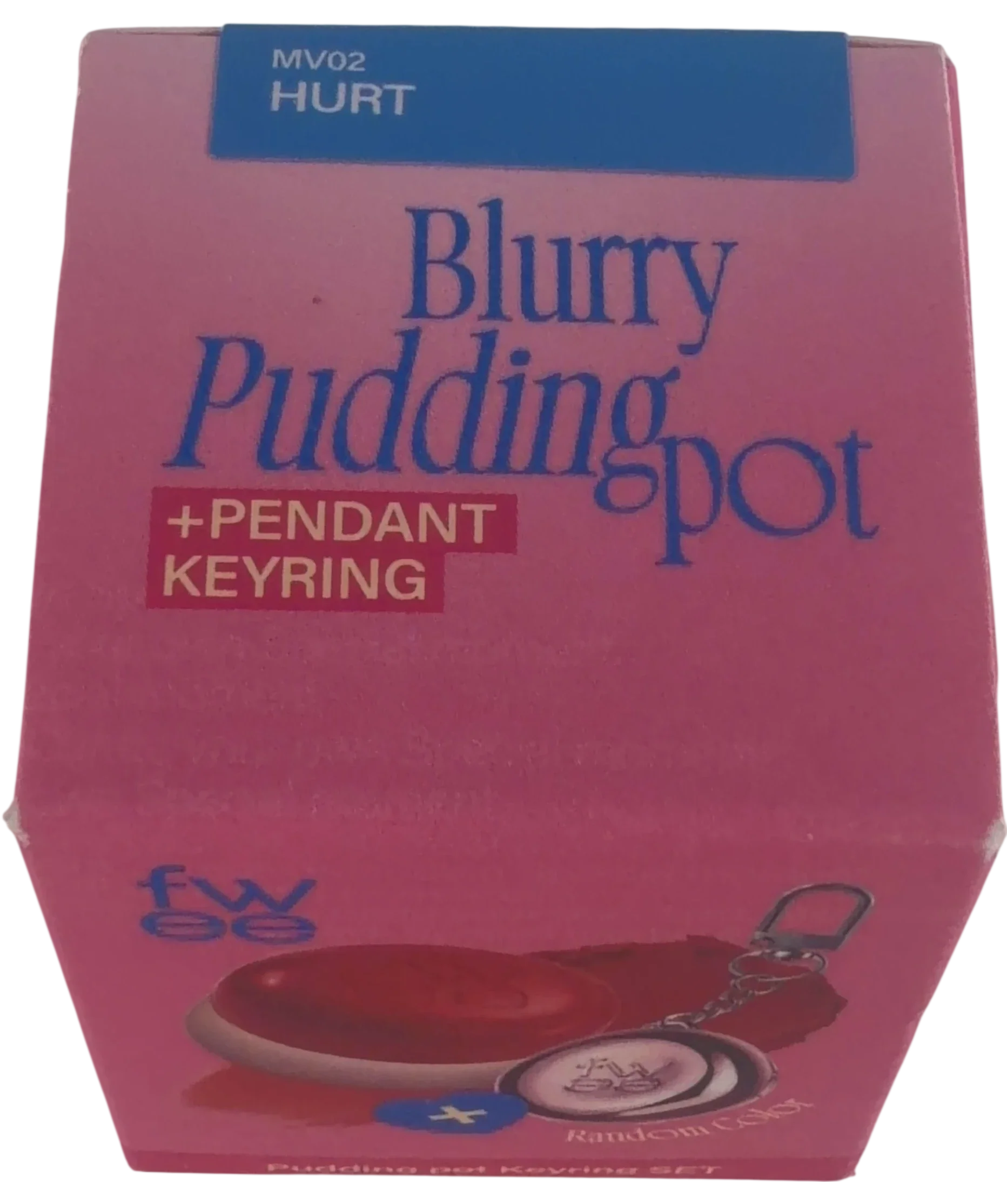 fwee HURT QC fwee Lip & Cheek Blurry Pudding Pot Keyring Set, size 5g — back