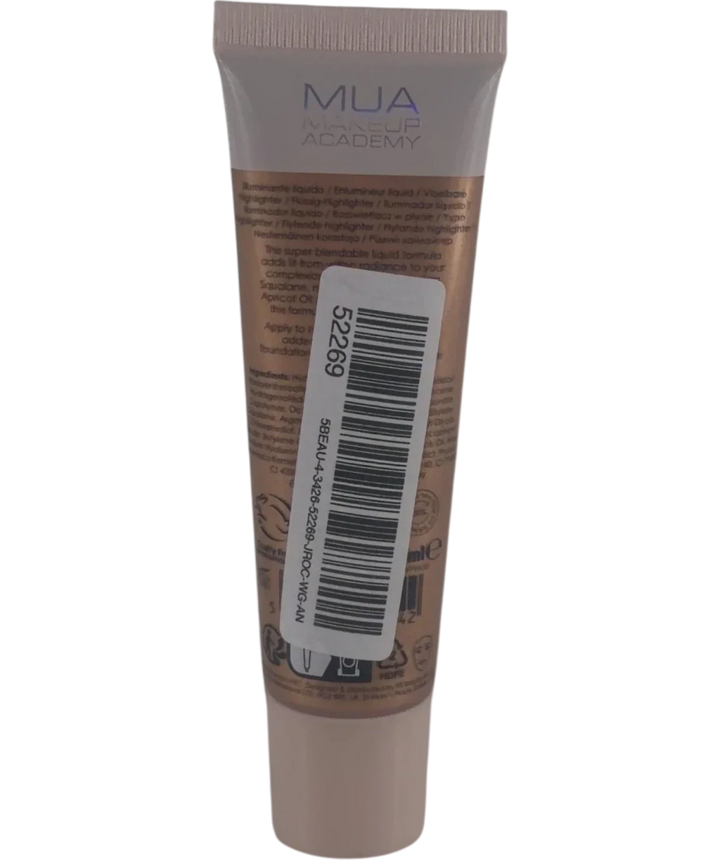 MUA golden goddess Glow Drops Liquid Highlighter Golden Goddess, size 30ml — back
