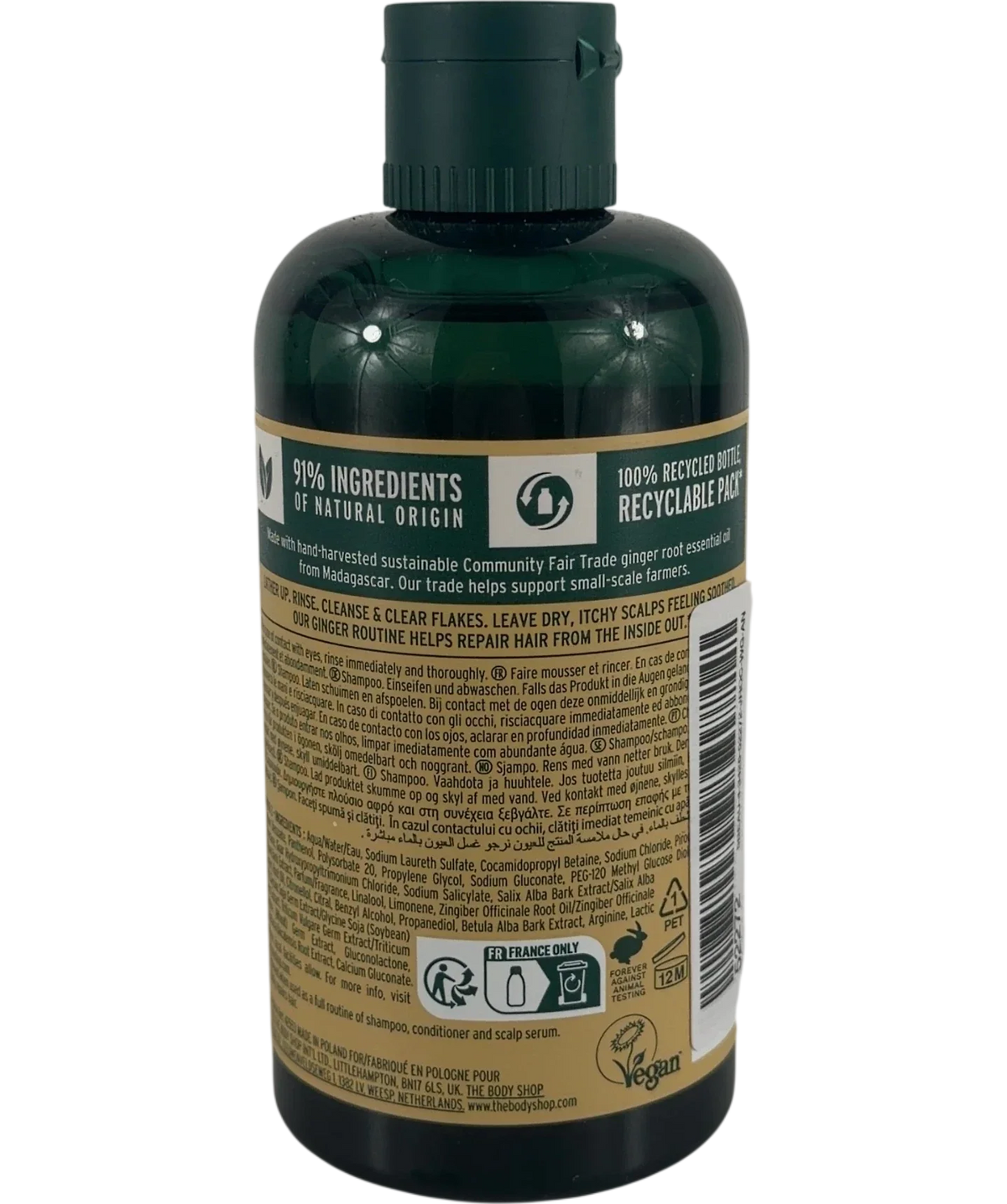 The Body Shop The Body Shop Ginger Anti-Dandruff Shampoo, size 250ml — back