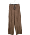 MANGO Brown Selection Flecked Suit Trousers Chocolate Brown EUR36, size UK 8 — front