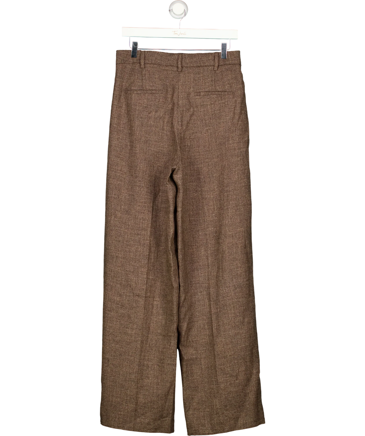 MANGO Brown Selection Flecked Suit Trousers Chocolate Brown EUR36, size UK 8 — back
